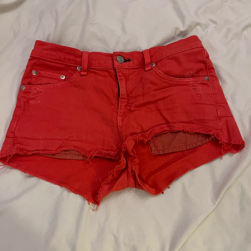 Rag & Bone Red/orange Shorts 27